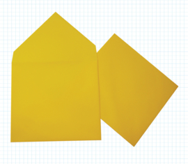 Zonnegele envelop (12,5 x 14 cm)