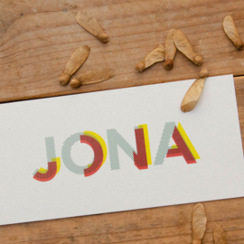 Grafische letters | Jona | 11 oktober 2022
