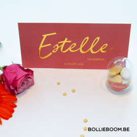 Geboortekaartje Estelle | goudfolie