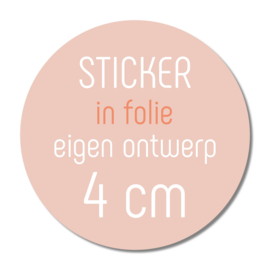 Sticker folie eigen ontwerp 4 cm