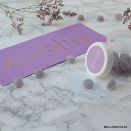 Geboortekaartje Axelle  |  lila