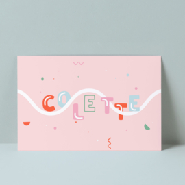 Geboortekaartje Colette  |  typografisch