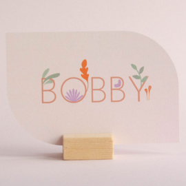 Geboortekaartje Bobby  |  vormkaartje