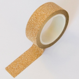 Masking tape brons glitter