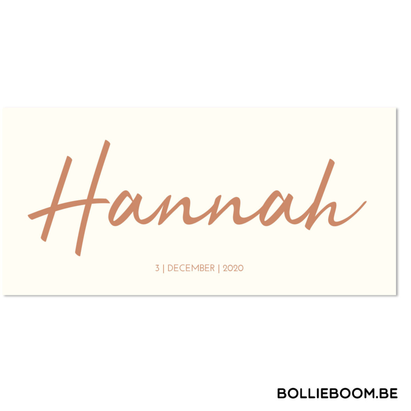 Koperfolie | Hannah | 3 december 2020