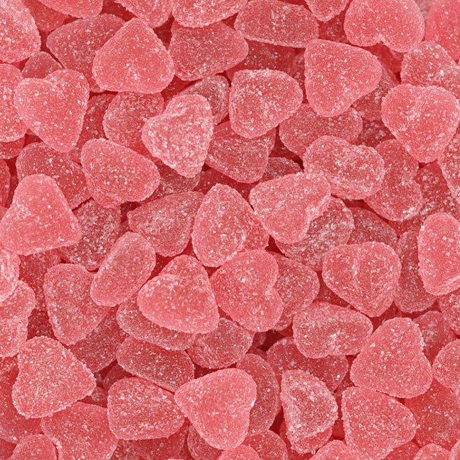 Rode hartjes met suikerlaag (1 kg) | Joris