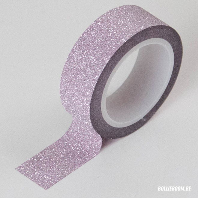 Masking tape lichtroos glitter