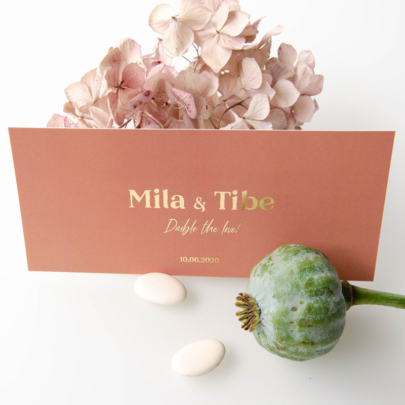 Geboortekaartje Mila & Tibe | colourblocking