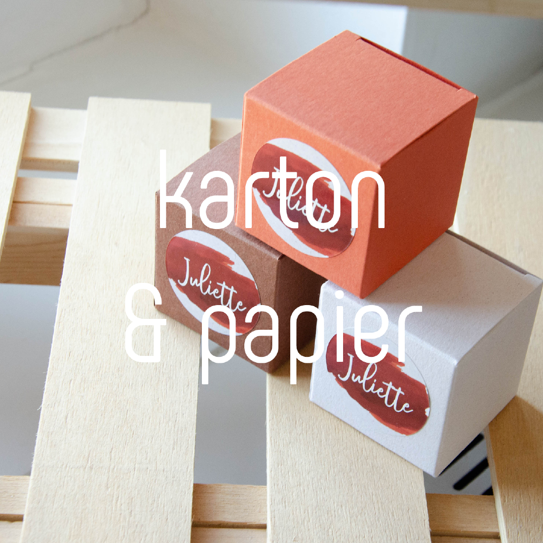 Doopsuiker verpakking in papier en karton