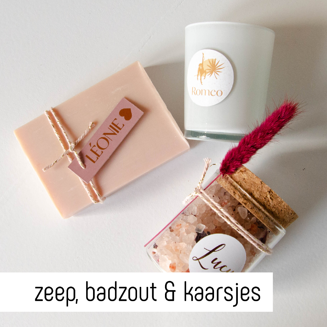 Zeep, badzout, kaars