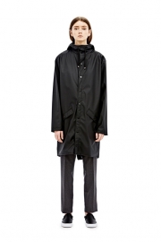 RAINS - long jacket - Black