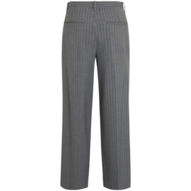 Knowledge Cotton Apparel - Posey Pin Stripe Wide Pants Grey