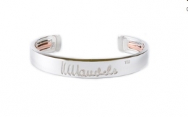 mandela bangle zilver large