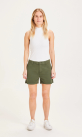 Knowledge Cotton Apparel - Willow Chino Shorts Forrest Green