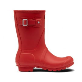 Hunter - Woman's Original Wellington Short Boot Red