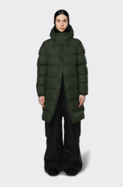 RAINS - Long Puffer Jacket - Green