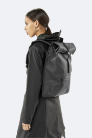 RAINS - Rolltop Rucksack Black