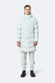 RAINS - Long Puffer Jacket - Off White