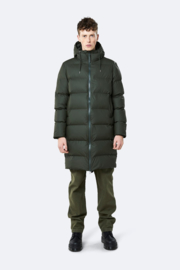 RAINS - Long Puffer Jacket - Green