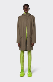 RAINS - long jacket - Wood