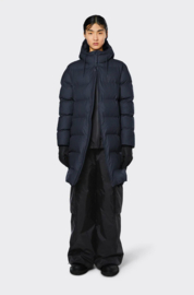 RAINS - Long Puffer Jacket - Navy