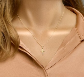 ketting kruisje goud | JUWYL / tieners) | www.hupje.com