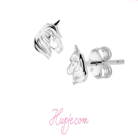 Silver children's earrings Unicorn