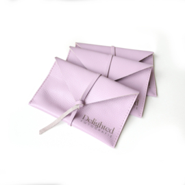 Leren fotomapje met lint