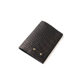 Passport cover - croco black