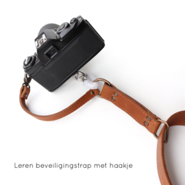 Leren camera sling