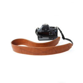 Leren camerariem LLines | cognac