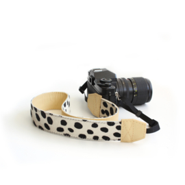 Leren camerariem - dalmatier  |  geel