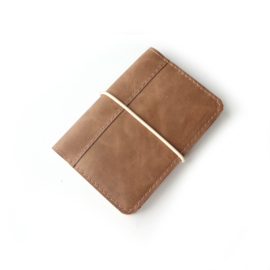 Leren paspoort hoesje | coco | licht bruin