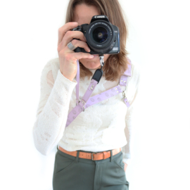 Leren camera sling | smiley