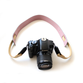 Leren camerariem | Color block - anchor links