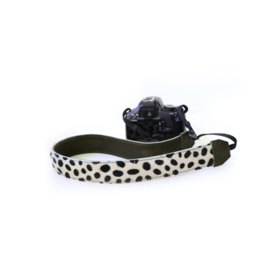 Leren camerariem - dalmatier  | leger groen