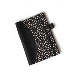 Lederen agenda/notitieboek hoes A5  | color block