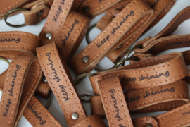 Gepersonaliseerde sleutelhanger echt leer