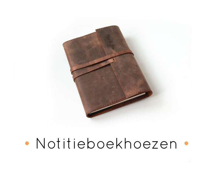 handgemaakte lederen agenda en notitieboekhoezen