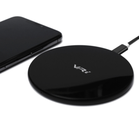 VRi Wireless Charger X1 Draadloze oplader zwart - 15W snellader