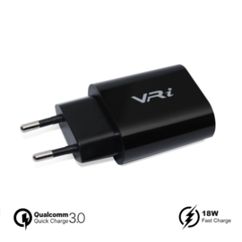 VRi Fast Charge Adapter QC3.0 Black