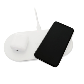 VRi Wireless Charger X2, Chargeur à induction VR-i Qi double chargeur rapide blanc