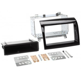 2-DIN PANEEL FIAT DUCATO - CITROËN JUMPER - PEUGEOT BOXER 2011-2015 KLEUR: PIANO ZWART