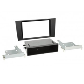 2-DIN PANEEL WITH POCKET AUDI A4 (B5) 1999-2001 KLEUR: ZWART