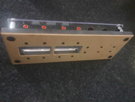 zekering houders met aluminium strip (+plus en -min spots)