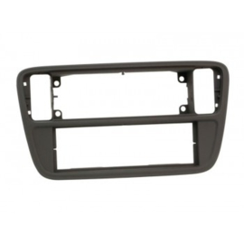 1-DIN PANEEL SKODA CITIGO - SEAT MII 2011-2019 KLEUR: ZWART