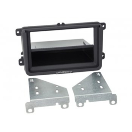 2-DIN PANEEL PADBAY INCL. IPAD MINI BRACKET SEAT - SKODA - VOLKSWAGEN KLEUR: ZWART (UITLOPEND)