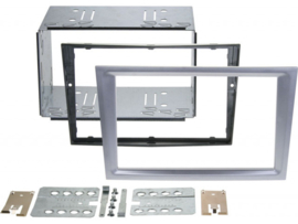 2-DIN PANEEL OPEL COMBO/CORSA C/ MERIVA/ TIGRA - KLEUR: MAT CHROME