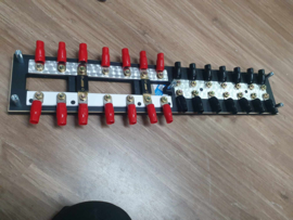 zekering houders met aluminium strip (+plus en -min spots)