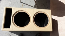 subwoofer kist op maat (dual subwoofers)